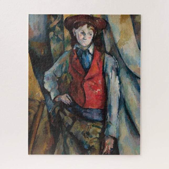 Puzzle Paul Cezanne - Garçon dans la veste rouge (Vertical)