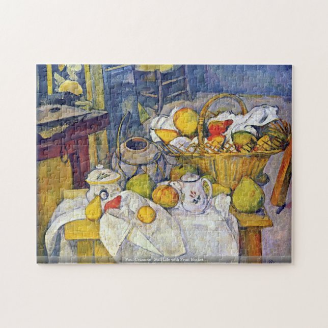 Puzzle Paul Cezanne - la vie toujours avec la corbeille (Horizontal)