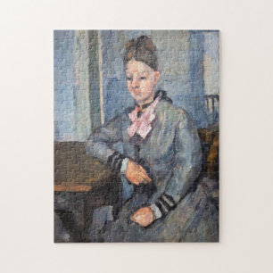 Puzzle Paul Cezanne - Madame Cezanne appuyée sur une tabl