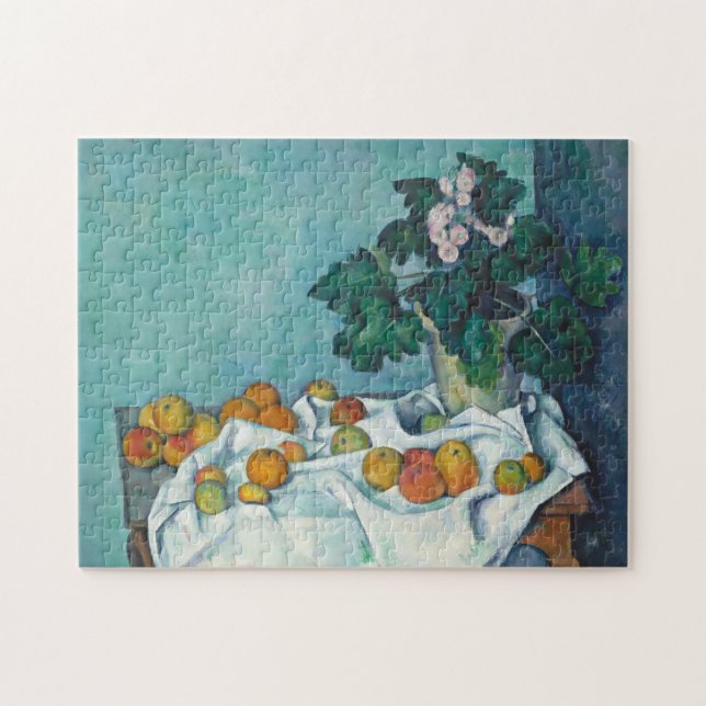 Puzzle Paul Cézanne Vie morte avec Pommes et Primroses (Horizontal)