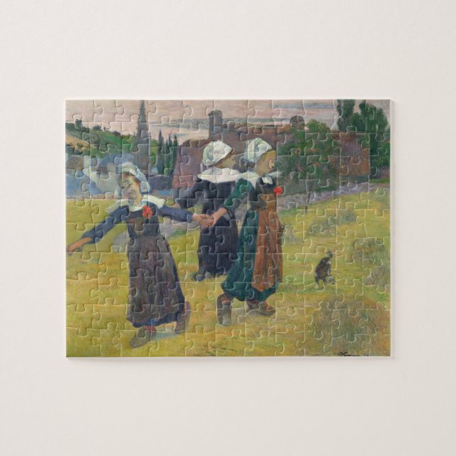 Puzzle Paul Gauguin| Breton Girls Dancing, Pont-Aven, 18  (Horizontal)