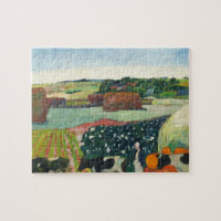 Paul Gauguin Haystacks en Bretagne Campagne