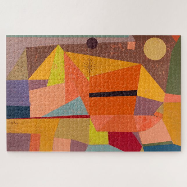 PUZZLE : PAUL KLEE : JOYFUL MOUNTAIN LANDSCAPE (Horizontal)