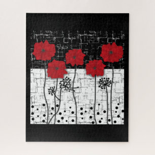 Puzzle Pavot rouge