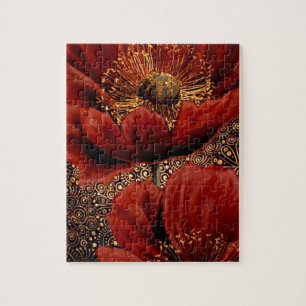 Puzzle Pavots rouges