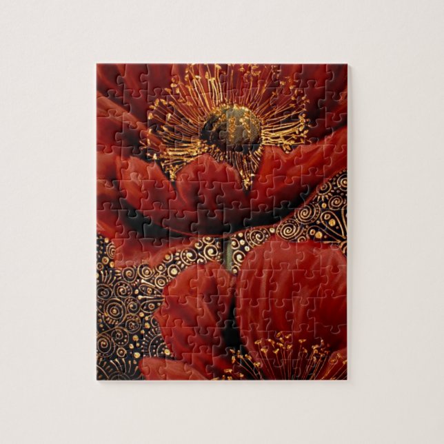 Puzzle Pavots rouges (Vertical)