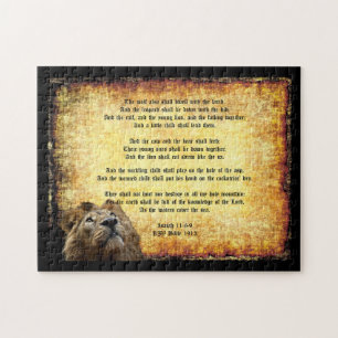 Puzzle Pax Christos, Lion avec Ésaïe 11:6-9