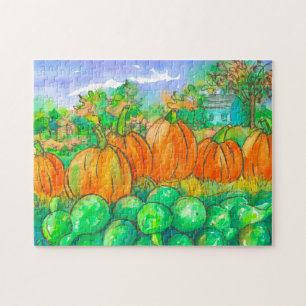 Puzzle Pays Accueil Citrouille Patch Automne Saison