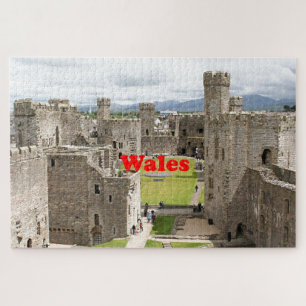 Puzzle Pays de Galles : Caernarfon Castle, Royaume-Uni
