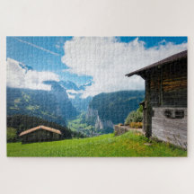 Paysage à Wengen en Suisse