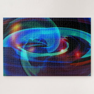 Puzzle Paysage Alien Couleurs Abstraites