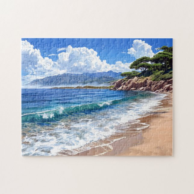 Puzzle Paysage Balnéaire pittoresque. (Horizontal)