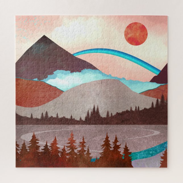 Puzzle Paysage Blue Rainbow (Vertical)