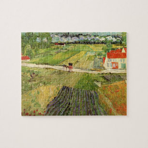 Puzzle Paysage, Carrosse et Train par Vincent van Gogh