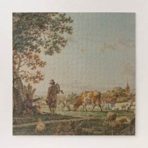 Puzzle Paysage champêtre pastoral vintage