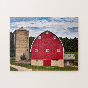 Puzzle Paysage de la ferme Red Barn