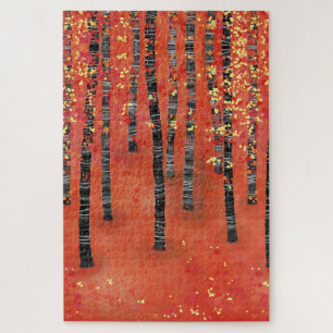 Puzzle Paysage de la forêt de Birch