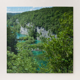 Puzzle Paysage de montagne de lac croatia de photographie