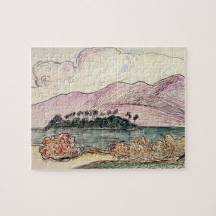 Puzzle Paysage de Paul Gauguin   Tahitian (la semaine sur