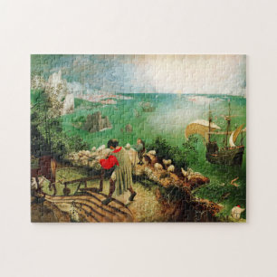 Puzzle Paysage de Pieter Bruegel avec l'automne d'Icare