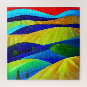 Puzzle Paysage de Rainbow Imaginaire Hills