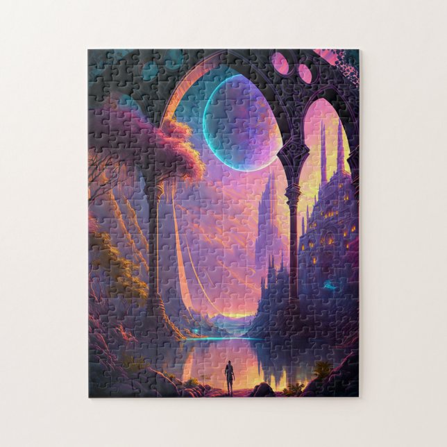 Puzzle Paysage de science-fiction Imaginaire (Vertical)