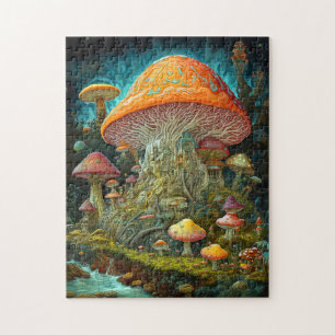 Puzzle Paysage des champignons Art des Imaginaires surréa