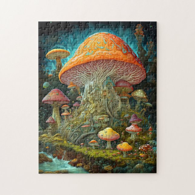 Puzzle Paysage des champignons Art des Imaginaires surréa (Vertical)