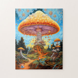 Puzzle Paysage des champignons Art des Imaginaires surréa