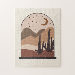 Puzzle Paysage désertique, Arizona, Art abstrait boho