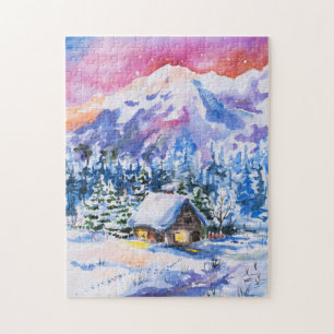 Puzzle Paysage d'hiver
