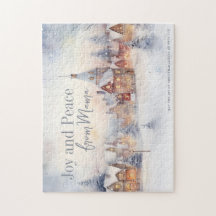 Paysage d'hiver Neige cadeau de Noël