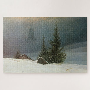 Puzzle Paysage d'hiver : Un chef-d'oeuvre de Friedrich