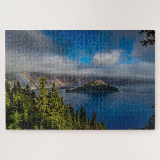 Puzzle Paysage du lac Crater en Oregon (Horizontal)