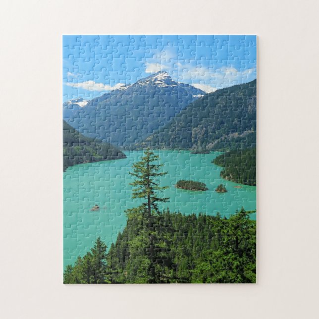 Puzzle Paysage du lac Mountain dans North Cascades WA (Vertical)