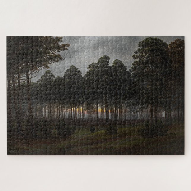 Puzzle Paysage du soir (par Caspar David Friedrich) (Horizontal)