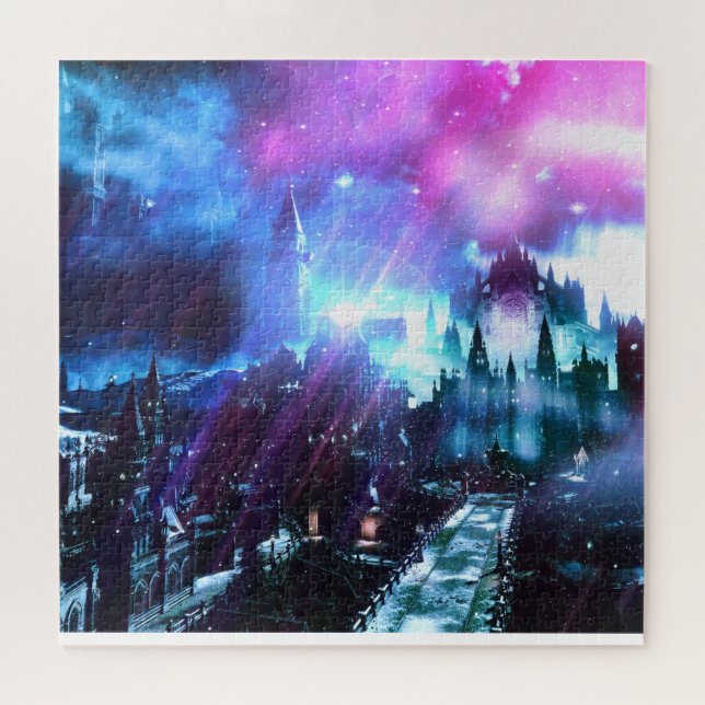 Puzzle Paysage foncé de vaporwave d'âmes (Horizontal)