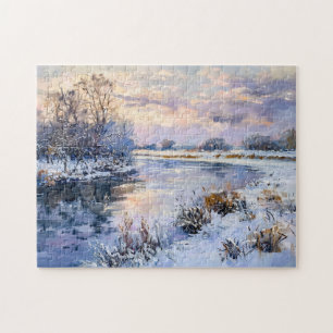 Puzzle Paysage hivernal de la rivière Havel