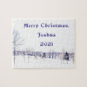 Puzzle Paysage hivernal neige