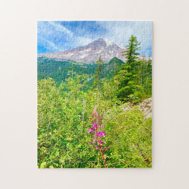 Puzzle Paysage inspirant du mont Rainier | Thérapie de vo (Vertical)