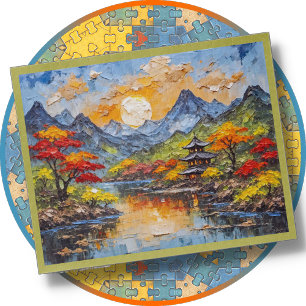 PUZZLE - Paysage japonais - Art numérique