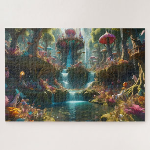 Puzzle Paysage magique des chutes d'eau