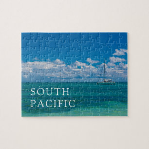 Puzzle Paysage marin de la baie tropicale bleue