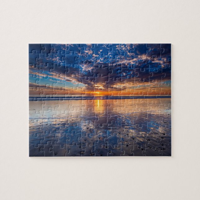 Puzzle Paysage marin spectaculaire, coucher de soleil, CA (Horizontal)