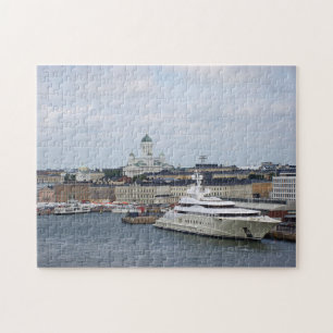 Puzzle Paysage municipal d'Helsinki avec la cathédrale d'