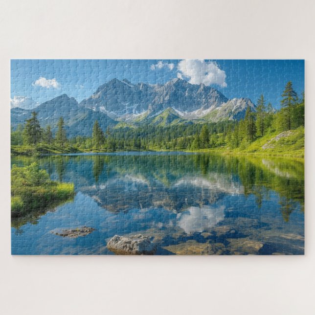 Puzzle Paysage naturel de l'heure bleue (Horizontal)