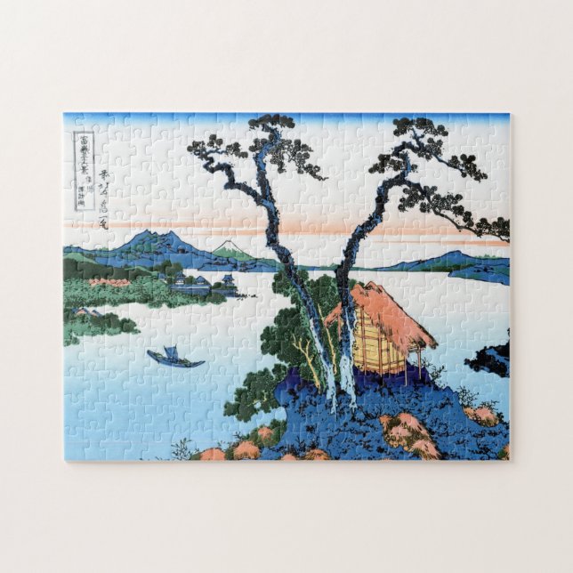 Puzzle Paysage oriental frais de vue de Hokusai Fuji de (Horizontal)