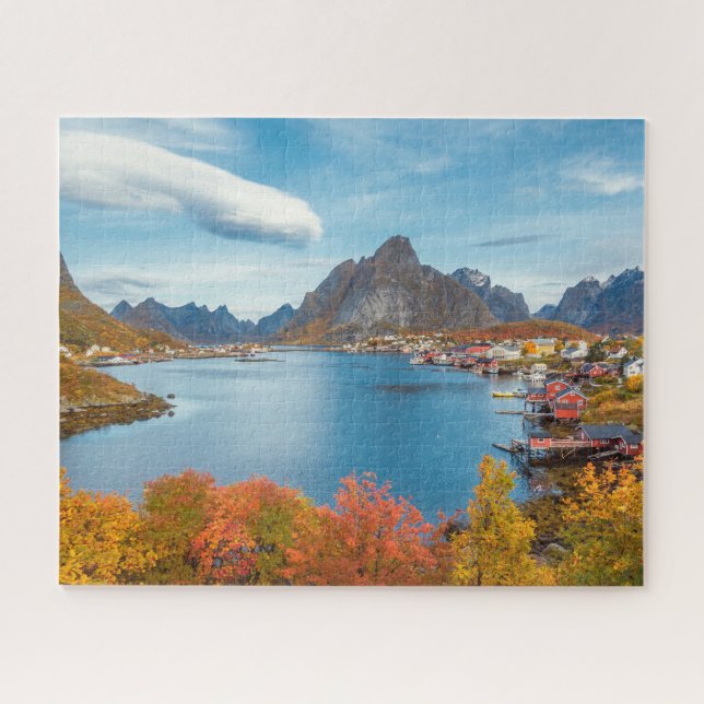 Puzzle Paysage pittoresque de Lofoten Nordland Norvège (Horizontal)