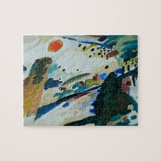 Puzzle Paysage romantique par Wassily Kandinsky (Horizontal)