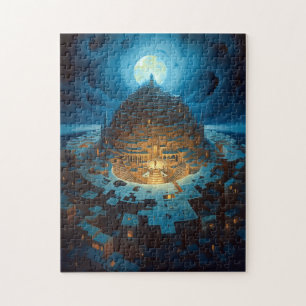 Puzzle Paysage surréaliste Ville Maze Imaginaire Art